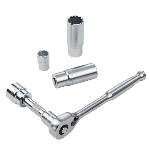 Main product image of 22-Piece, 3/8" Drive Standard & Deep Socket Tray Set - SAE