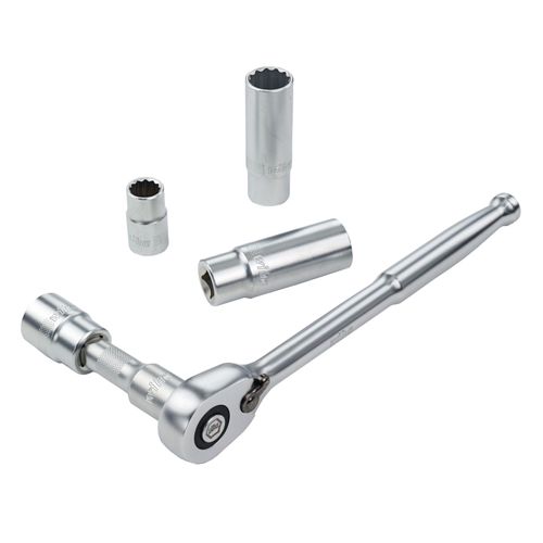 Main product image of 29-Piece, 1/2" Drive Standard and Deep Socket Tray Set - Metric