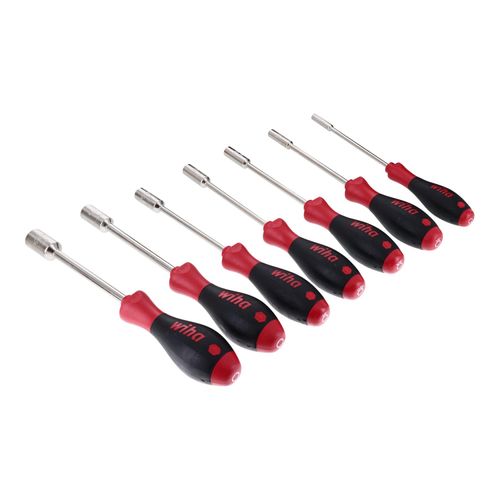 Main product image of 7-Piece SoftFinish Nut Driver Set, 3/16" to 1/2" Inch, Solid Shaft, 34193