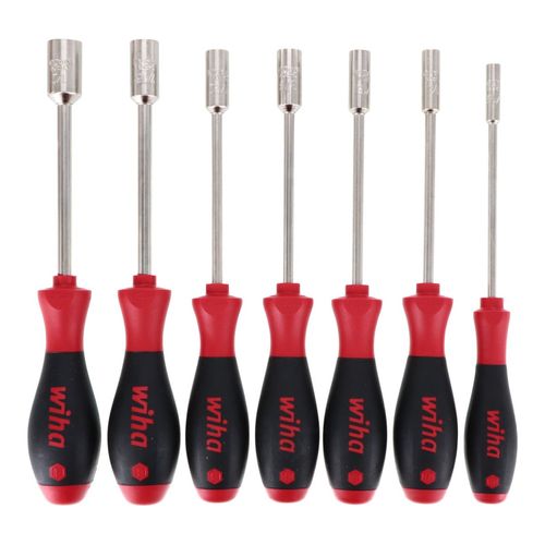 Main product image of 7-Piece SoftFinish Nut Driver Set, 3/16" to 1/2" Inch, Solid Shaft, 34193