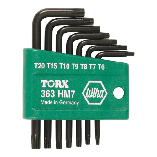 Main product image of 7-Piece L-Handle Torx Key Set, T6 to T20, 36392