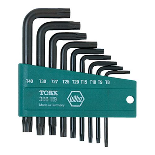 Main product image of 9-Piece L-Handle Torx Key Set, T8 to T40, 36394