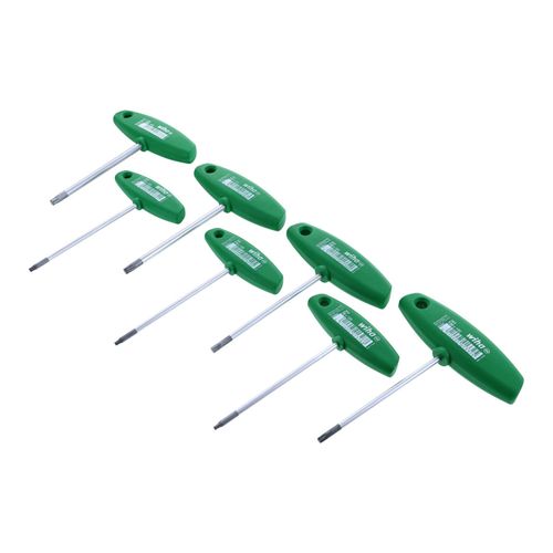 Main product image of 7-Piece T-Handle Torx Key Set, T9 to T30, 36492