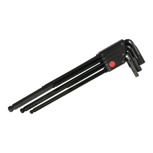 Main product image of 9-Piece Ball End Long Arm Hex L-Key Set, Metric, 36990