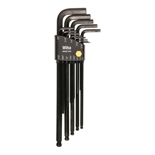 Main product image of 13-Piece Ball End Long Arm Hex L-Key Set, Inch, 36991
