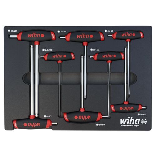 Main product image of 8-Piece SoftGrip Dual-Drive Hex Metric T-Handle Tray Set