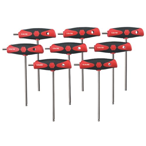 Main product image of 8-Piece SoftGrip Dual-Drive Hex Metric T-Handle Tray Set