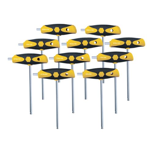 Main product image of 10-Piece SoftGrip Dual Drive Ball End Hex T-Handle Set, Inch, 54097