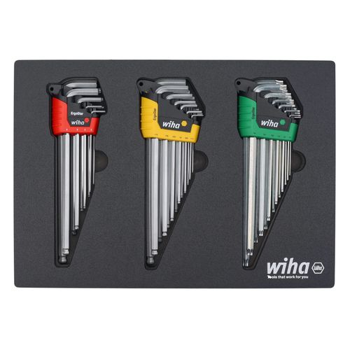 Main product image of 35-Piece ErgoStar L-Key Tray Set (SAE, Metric & Torx)