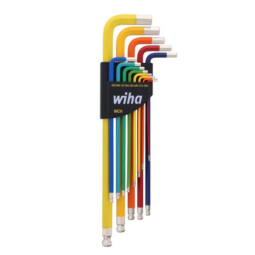 Main product image of 13-Piece Ball End Color Coded Hex L-Key Set - Inch
