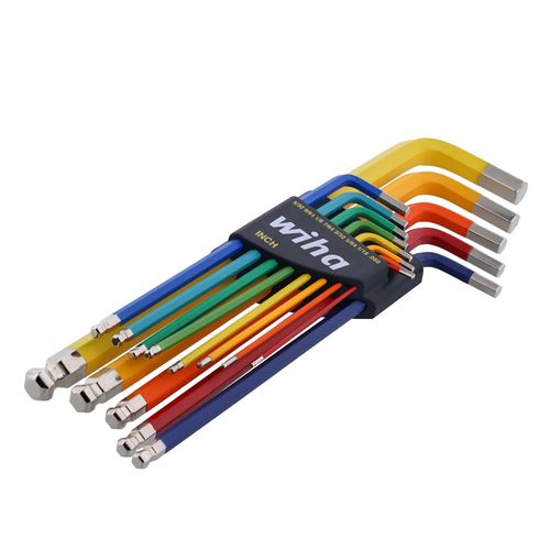 Main product image of 13-Piece Ball End Color Coded Hex L-Key Set - Inch