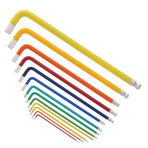 Main product image of 13-Piece Ball End Color Coded Hex L-Key Set - Inch