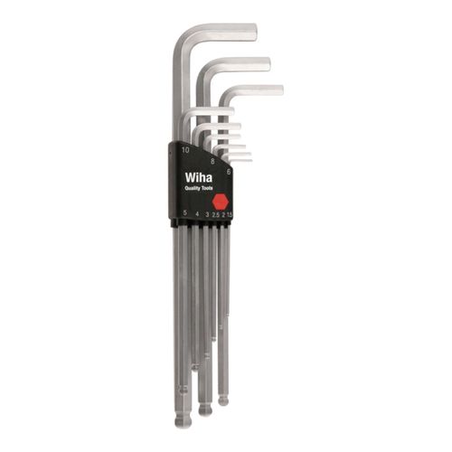 Main product image of 9-Piece Ball End Hex L-Key Set, Metric, 66994