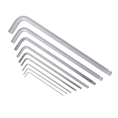 Main product image of 9-Piece ErgoStar Ball End Hex L-Key Set, Metric, 66996