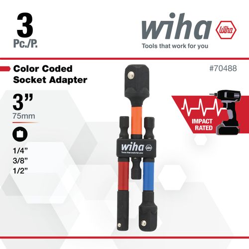 Main product image of 3-Piece Color-Coded Socket Adapters