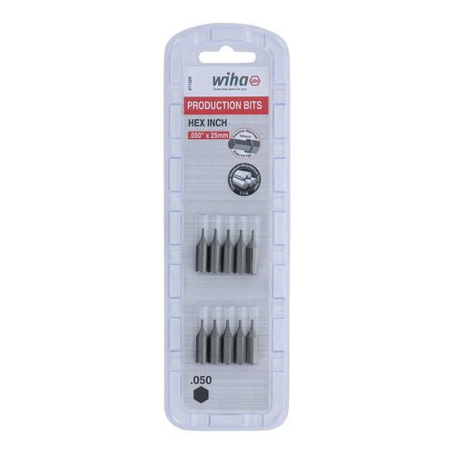 Main product image of Hex Screwdriver Insert Bit, 1/2" Hex, 1/4" Drive, 1" OAL, 71329