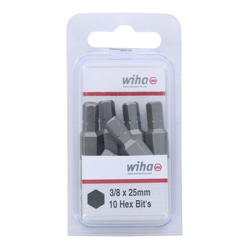 Main product image of Hex Screwdriver Insert Bit, 3/8" Hex, 1/4" Drive, 1" OAL, 71356