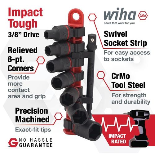 Main product image of 8-Piece, 3/8" Drive Impact Socket Set - SAE