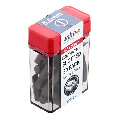 Main product image of 5.5mm Blade Slotted Screwdriver Bit, 1/4" Drive, 72535