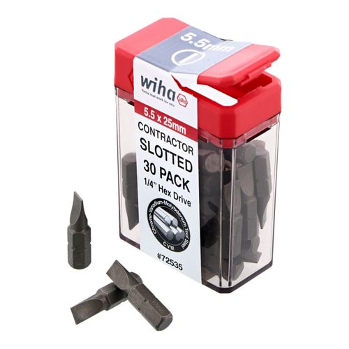 Main product image of 5.5mm Blade Slotted Screwdriver Bit, 1/4" Drive, 72535