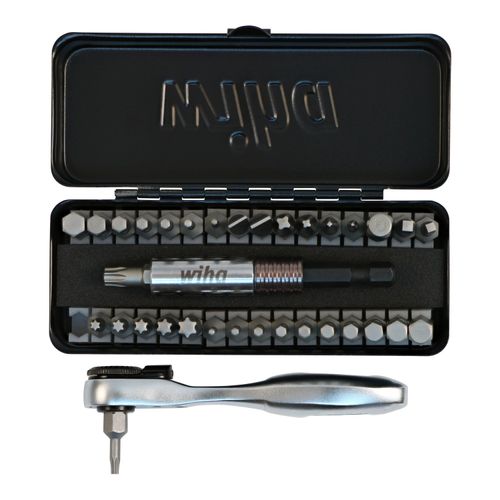 Main product image of Hex, Phillips, Slotted, Square & Torx Screwdriver Insert Bit Set, 74996
