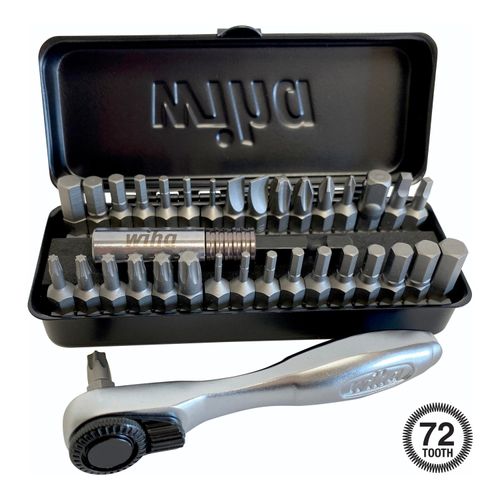 Main product image of Hex, Phillips, Slotted, Square & Torx Screwdriver Insert Bit Set, 74996