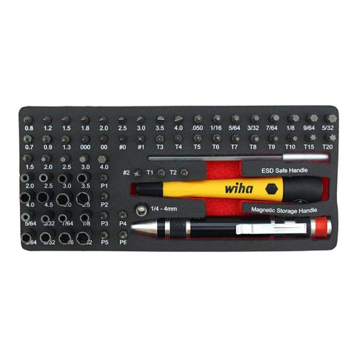 Main product image of Hex, Phillips, Slotted & Torx Screwdriver Insert Bit Set, 75968