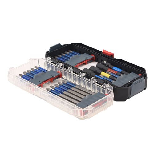 Main product image of 24-Piece TerminatorBlue Impact Bit Set w/ GoStack Case, Nut Setters & Adapter