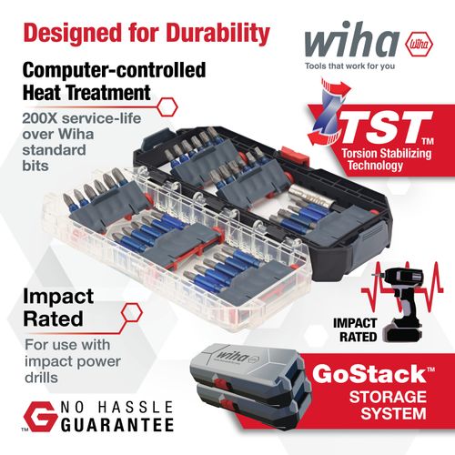 Main product image of 36-Piece TerminatorBlue Impact Bit Set w/ GoStack Case