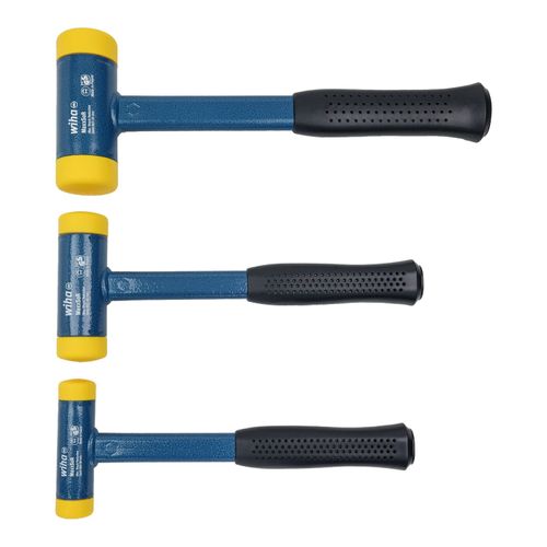 Main product image of 3-Piece Dead Blow Hammer Set, Med/Hard Polyurethane Faces, 80290