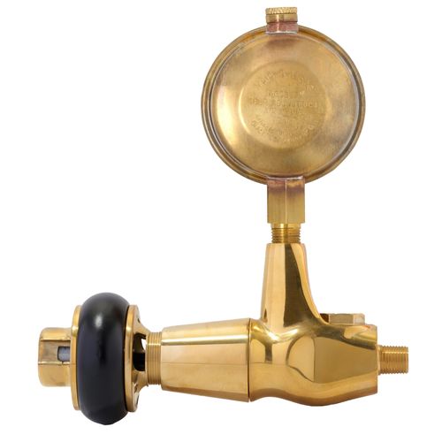 Main product image of 1/8" Windsor One-Pipe Steam Thermostatic Radiator Valve w/ Built-In Vacuum Breaker & Maid-O-Mist Air Vent (Unlacquered Brass)