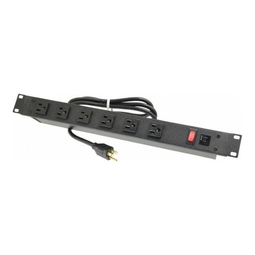 Main product image of 6 Outlets, 120 Volts, 15 Amps, 6 ft Cord, Power Outlet Strip, J60BOB