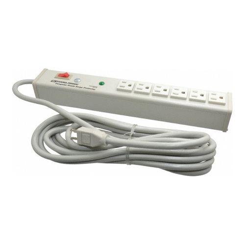 Main product image of 6 Outlets, 120 Volts, 15 Amps, 15 ft Cord, Power Outlet Strip, M6BZ-15