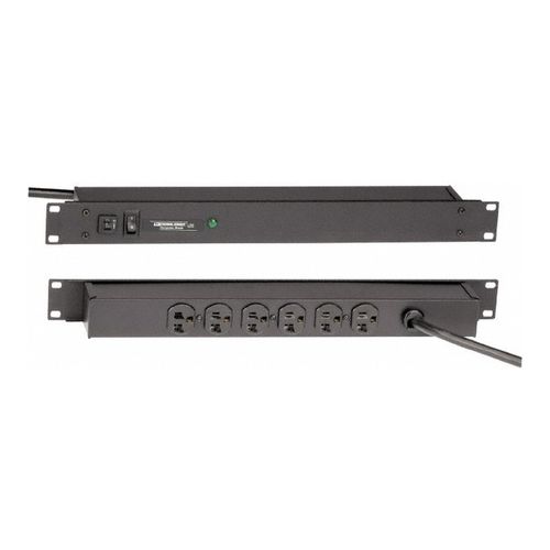 Main product image of 6 Outlets, 120 Volts, 20 Amps, 6 ft Cord, Power Outlet Strip, R5BZ20