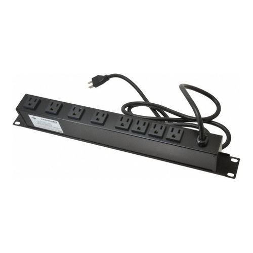 Main product image of 8 Outlets, 120 Volts, 15 Amps, 6 ft Cord, Power Outlet Strip, R8BZ