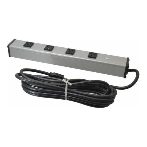 Main product image of 4 Outlets, 120 Volts, 15 Amps, 15 ft Cord, Power Outlet Strip, UL1090BD