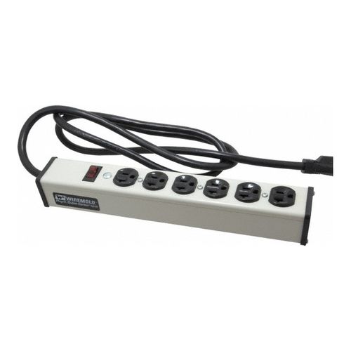 Main product image of 6 Outlets, 120 Volts, 20 Amps, 6 ft Cord, Power Outlet Strip, ULB620-6