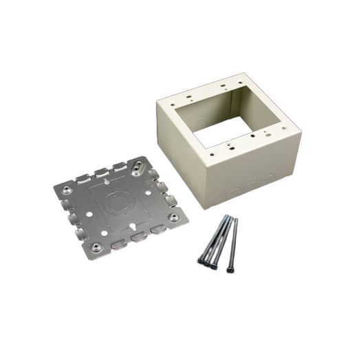 Main product image of Double-Gang Deep Switch & Receptacle Device Box Fitting (White)