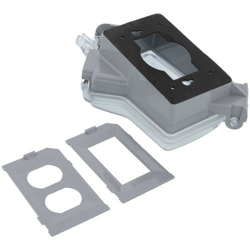 Main product image of 1-Gang Shallow Extra Heavy-Duty While-In-Use Weatherproof Cover (Clear)