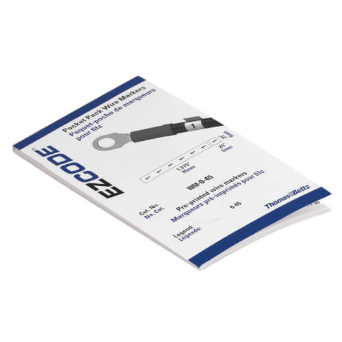 Main product image of Wire Marker Vinyl Cloth Booklet, Legend: 0-45 (10 Markers each)