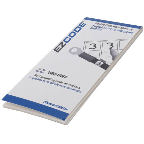 Main product image of Self Laminating Transparent Vinyl Wire Marker Booklet, Marking Area: 1" x 1" (30)