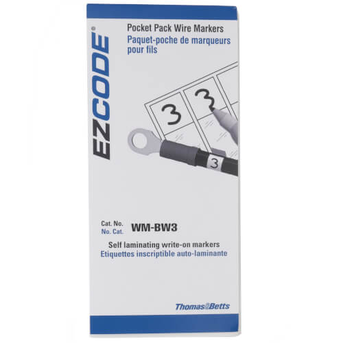 Main product image of Self Laminating Transparent Vinyl Wire Marker Booklet, Marking Area: 1" x 1" (30)