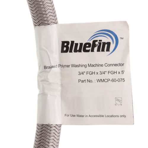 Main product image of 3/4" x 5' Washing Machine Braided Hose Connector