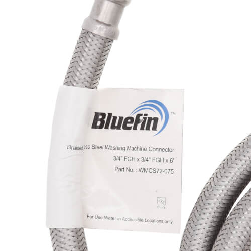 Main product image of 3/4" x 6' Stainless Steel Braided Washing Machine Connector (Lead Free)
