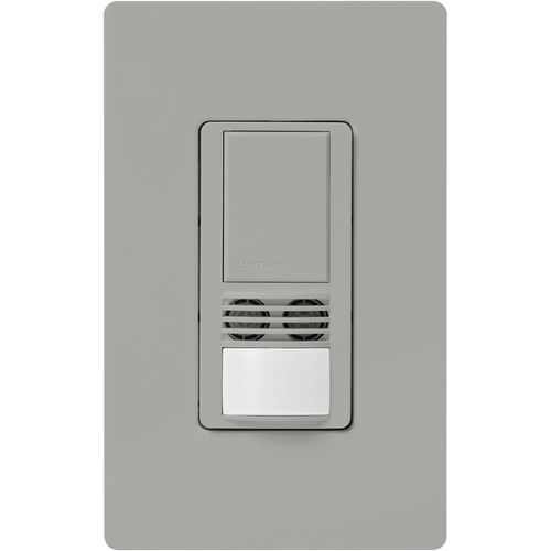 Main product image of Maestro Dual-Tech Motion Sensor Switch, TAA Compliant, 6A, 120-277V, 1 Pole, Ground/Neutral Required