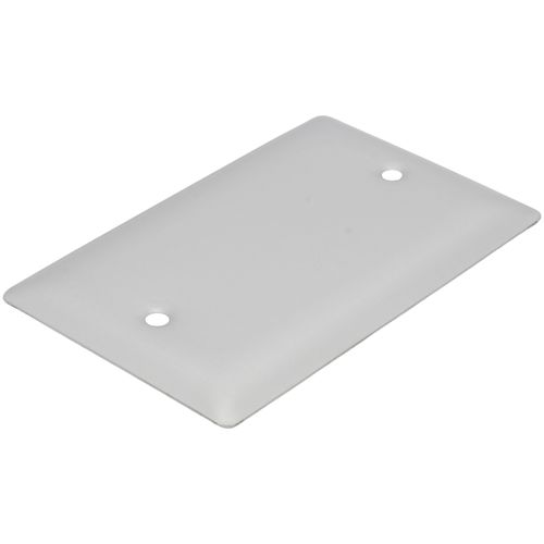 Main product image of 1-Gang Weatherproof Blank Cover w/ Gasket (Brushed Aluminum)