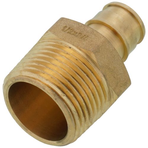 Main product image of 1/2" Expansion PEX x 3/4" NPT Male Adapter (Lead Free Brass)