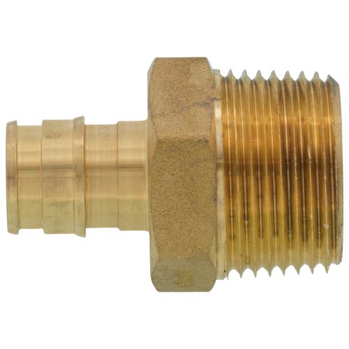 Main product image of 1/2" Expansion PEX x 3/4" NPT Male Adapter (Lead Free Brass)