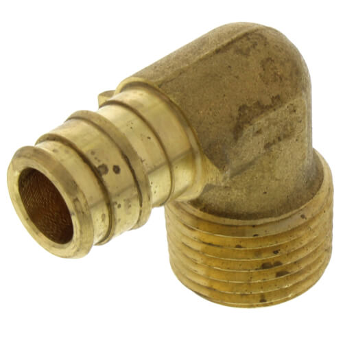 1/2 Inch Pex x 1/2 Inch MIP Threaded Male Elbows Lead Free PXML1212-NL 