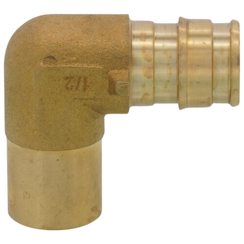 Main product image of 1/2" ProPEX x 1/2" Male Sweat Elbow (Lead Free Brass)